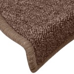 vidaXL Covorașe pentru scări, 30 buc., 65x24x4 cm, maro, semirotunde, mari