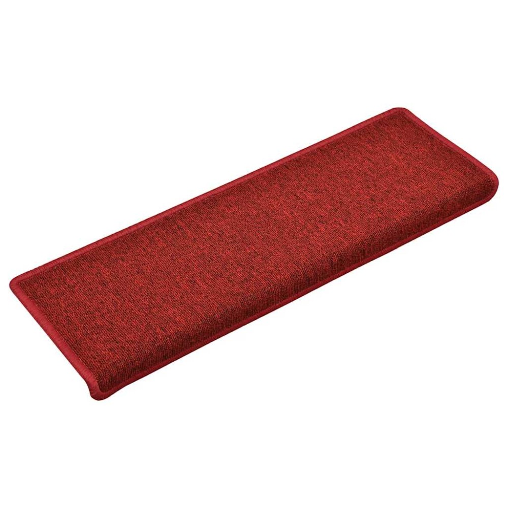 vidaXL Covorașe scară 30 buc 65x21x4 cm roșu