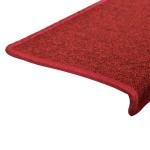 vidaXL Covorașe pentru scări, 30 buc., 65x21x4 cm, margini dreptunghiulare, Bordeaux vidaXL Covorașe pentru scări, 30 buc., 65x21x4 cm, margini dreptunghiulare, Bordeaux