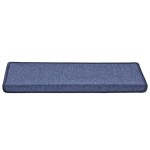 vidaXL Covorașe pentru scări, 30 buc., 65x21x4 cm, margini dreptunghiulare albastre vidaXL Covorașe pentru scări, 30 buc., 65x21x4 cm, margini dreptunghiulare albastre