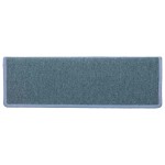 vidaXL Covorașe pentru scări, 30 buc., 65x21x4 cm, margini dreptunghiulare, albastru marin