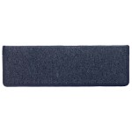 vidaXL Covorașe pentru scări, 30 buc., 65x21x4 cm, gri închis și albastru, margini dreptunghiulare vidaXL Covorașe pentru scări, 30 buc., 65x21x4 cm, gri închis și albastru, margini dreptunghiulare