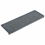vidaXL Covorașe pentru scări, 30 buc., 65x21x4 cm, gri deschis și albastru, cu margini dreptunghiulare vidaXL Covorașe pentru scări, 30 buc., 65x21x4 cm, gri deschis și albastru, cu margini dreptunghiulare