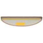 vidaXL Covorașe scară 20 buc maro deschis 56x17x3 cm
