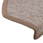 vidaXL Covorașe scară 20 buc maro deschis 65x24x4 cm