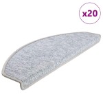 vidaXL Covorașe pentru scări, 20 buc., 65x24x4 cm, gri deschis, semirotunde, mari vidaXL Covorașe pentru scări, 20 buc., 65x24x4 cm, gri deschis, semirotunde, mari