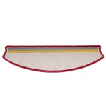 vidaXL Covorașe scară 20 buc Roșu Bordeaux 65x24x4 cm