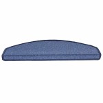 vidaXL Covorașe pentru scări, 20 buc., 65x24x4 cm, albastru, semirotunde, mari