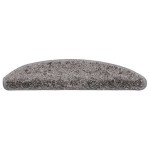 vidaXL Covorașe pentru scări, 30 buc., 56x17x3 cm, gri, semirotunde