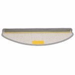 vidaXL Covorașe pentru scări, 30 buc., 65x21x4 cm, gri, semirotunde, mari