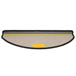 vidaXL Covorașe pentru scări, 30 buc., 65x21x4 cm, negru, semirotunde, mari