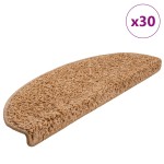 vidaXL Covorașe pentru scări, 30 buc., 65x21x4 cm, bej, semirotunde, mari vidaXL Covorașe pentru scări, 30 buc., 65x21x4 cm, bej, semirotunde, mari