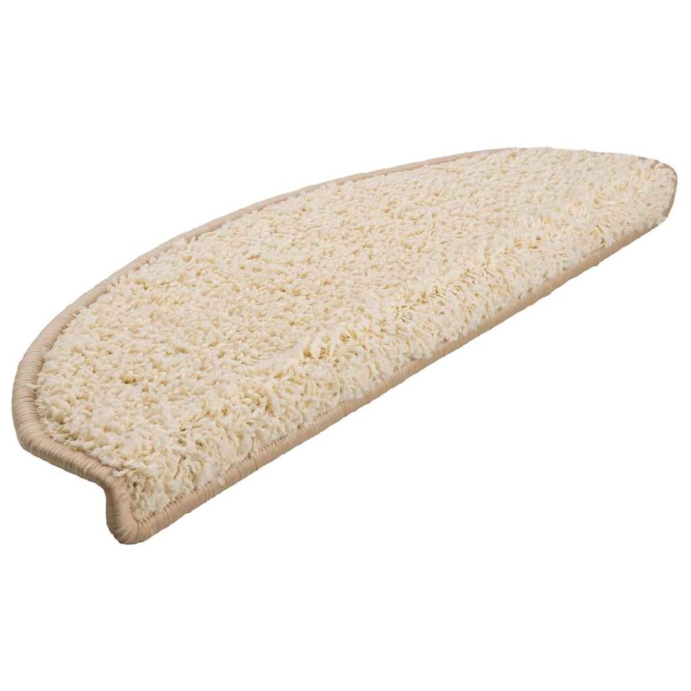 vidaXL Covorașe scară 30 buc crem 65x21x4 cm