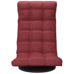 vidaXL Scaun de podea pivotant, roșu vin, material textil vidaXL Scaun de podea pivotant, roșu vin, material textil