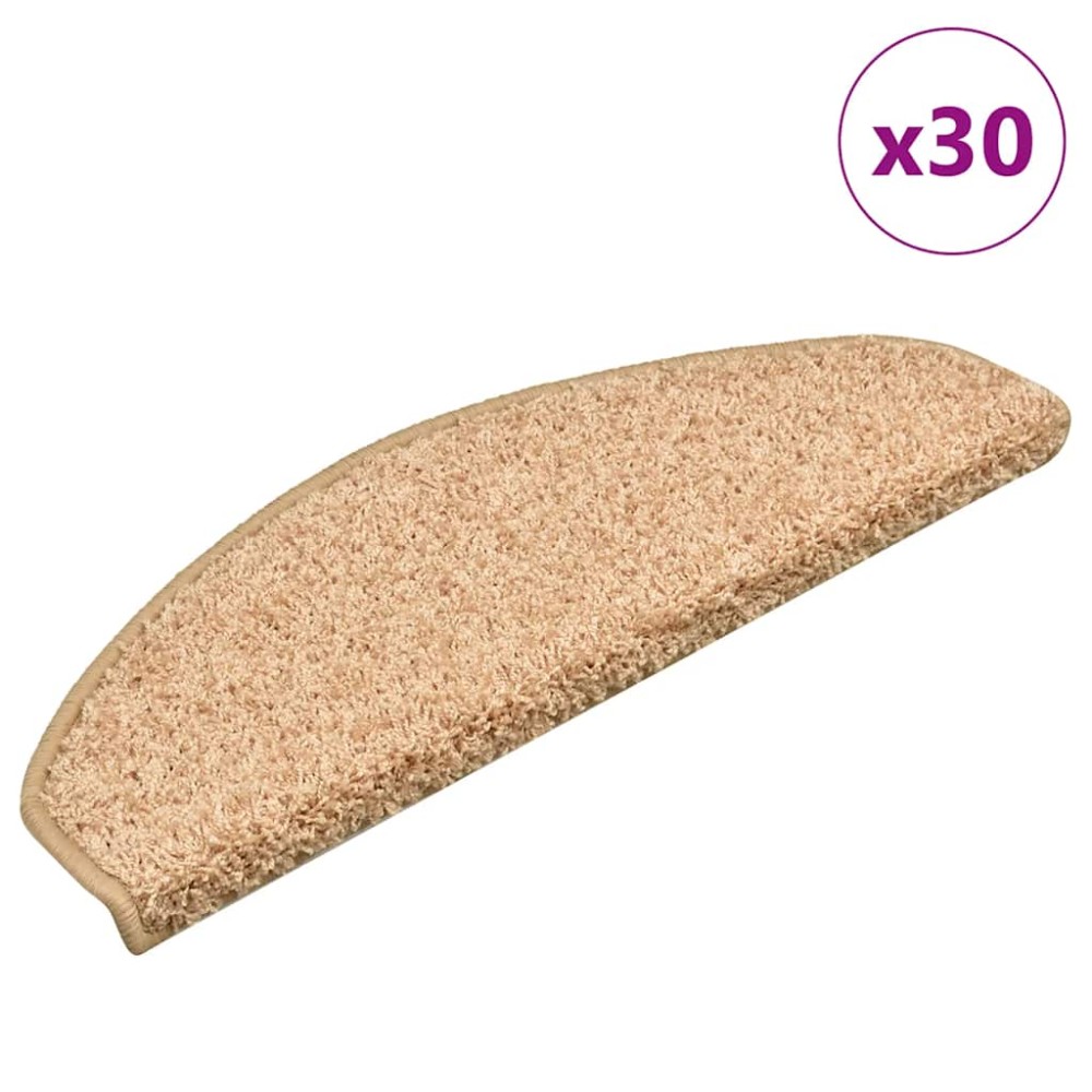 vidaXL Covorașe scară 30 buc Aur 65x21x4 cm