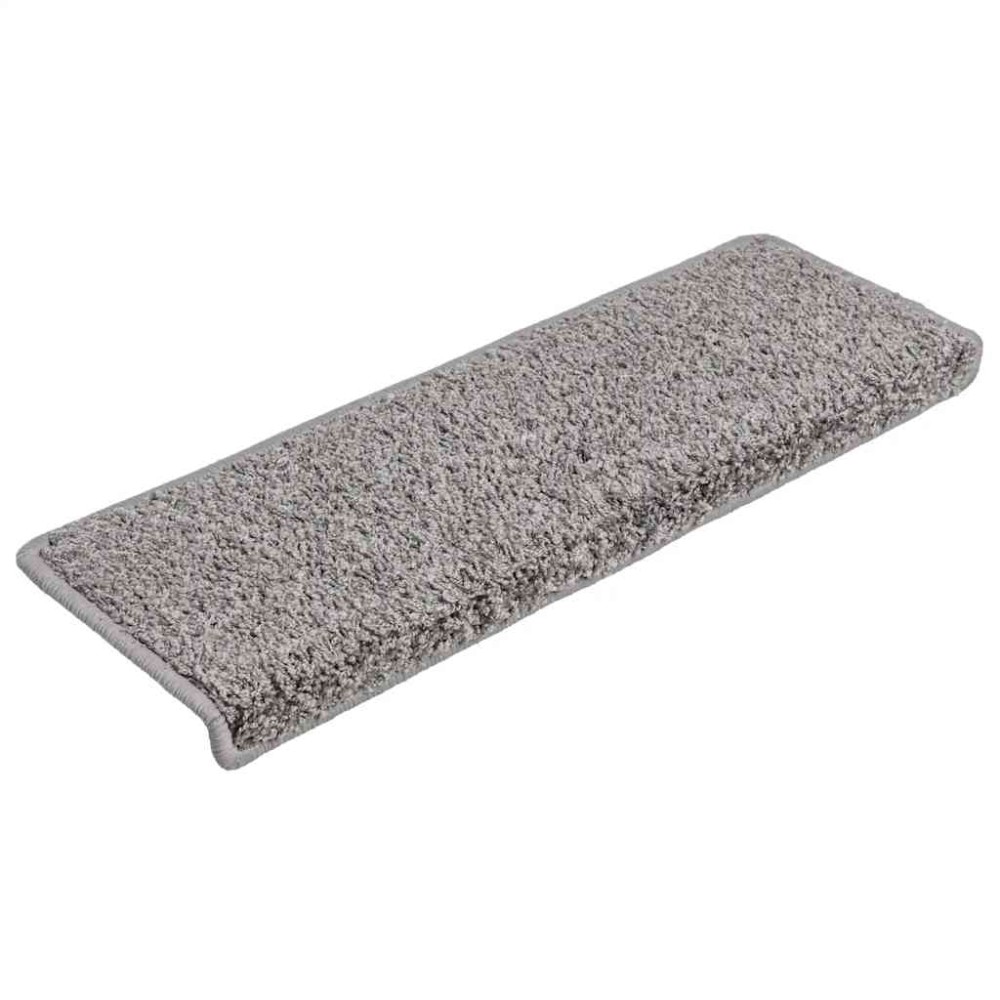 vidaXL Covorașe scară 30 buc 65x21x4 cm gri