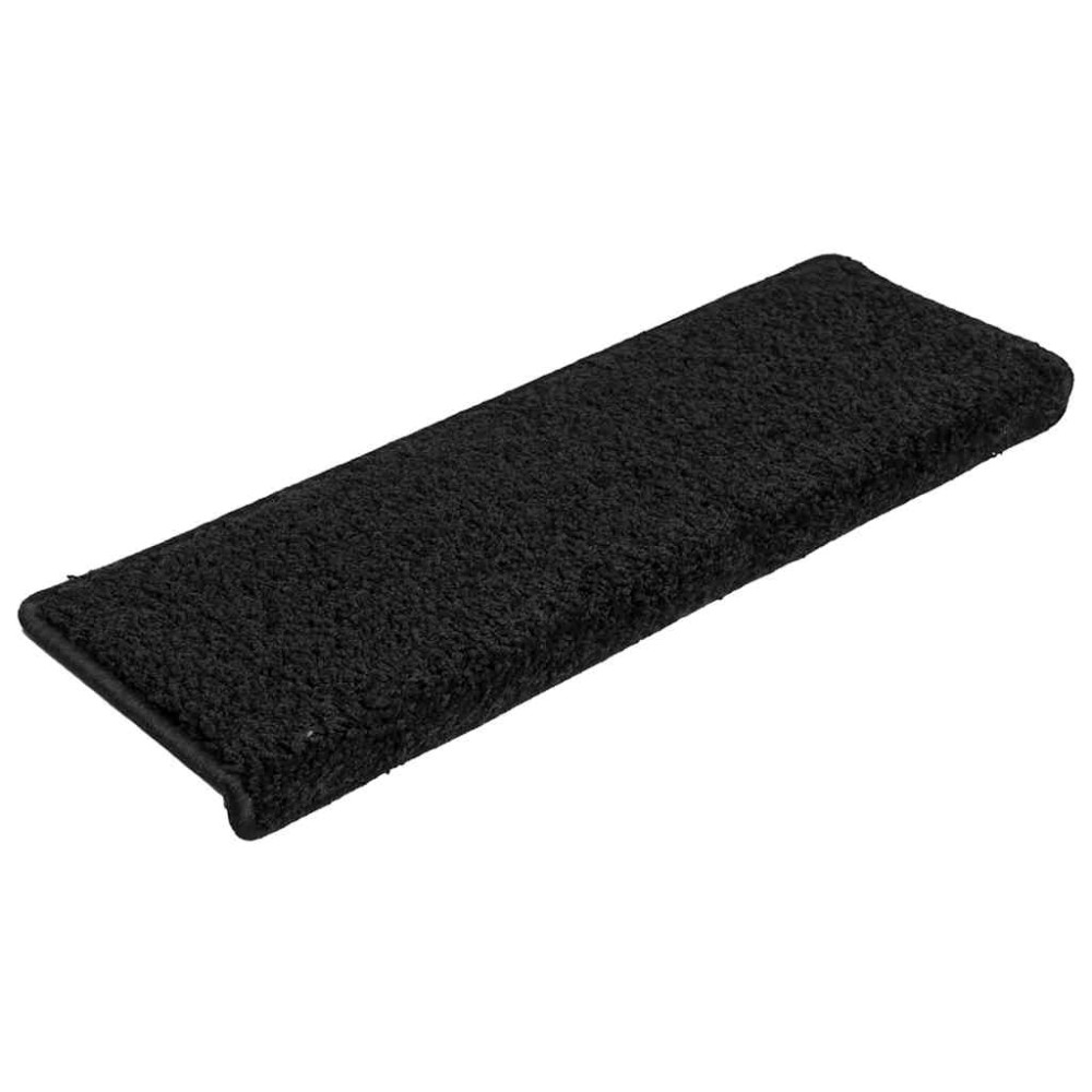 vidaXL Covorașe scară 30 buc 65x21x4 cm Negru