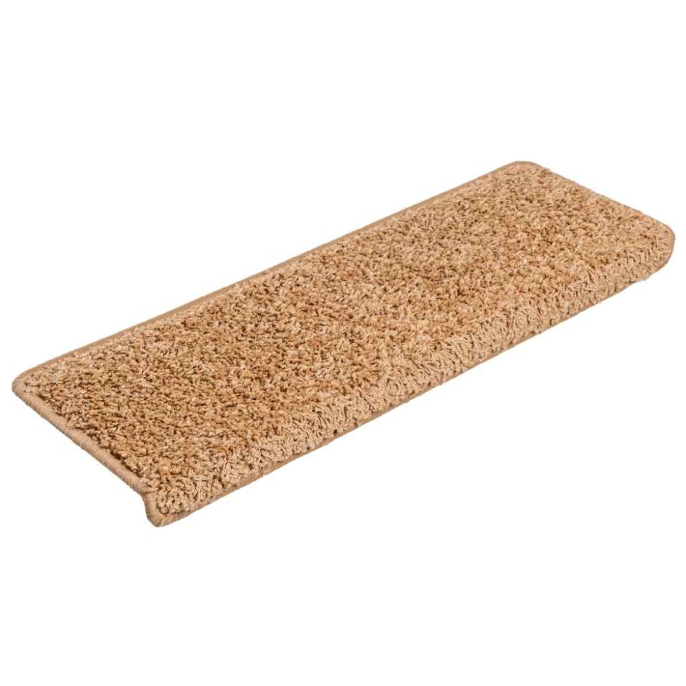 vidaXL Covorașe scară 30 buc 65x21x4 cm Bej