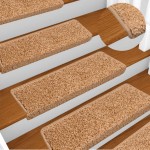 vidaXL Covorașe pentru scări, 30 buc., 65x21x4 cm, bej, cu margini dreptunghiulare vidaXL Covorașe pentru scări, 30 buc., 65x21x4 cm, bej, cu margini dreptunghiulare