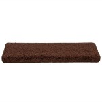 vidaXL Covorașe pentru scări, 30 buc., 65x21x4 cm, maro, cu margini dreptunghiulare