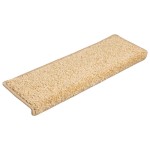vidaXL Covorașe pentru scări, 30 buc., 65x21x4 cm, margini dreptunghiulare, crem vidaXL Covorașe pentru scări, 30 buc., 65x21x4 cm, margini dreptunghiulare, crem