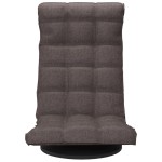 vidaXL Scaun de podea pivotant, gri taupe, material textil vidaXL Scaun de podea pivotant, gri taupe, material textil