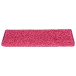 vidaXL Covorașe pentru scări, 30 buc., 65x21x4 cm, roz, cu margini dreptunghiulare