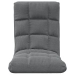 vidaXL Scaun de podea pliabil, gri deschis, material textil vidaXL Scaun de podea pliabil, gri deschis, material textil