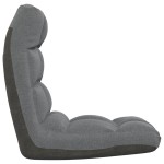 vidaXL Scaun de podea pliabil, gri deschis, material textil vidaXL Scaun de podea pliabil, gri deschis, material textil
