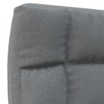 vidaXL Scaun de podea pliabil, gri deschis, material textil vidaXL Scaun de podea pliabil, gri deschis, material textil
