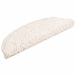 vidaXL Covorașe scară 20 buc alb 56x17x3 cm