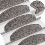 vidaXL Covorașe scară 20 buc gri 65x21x4 cm