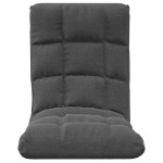 vidaXL Scaun pliabil de podea, gri închis, textil vidaXL Scaun pliabil de podea, gri închis, textil