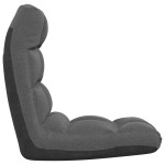 vidaXL Scaun pliabil de podea, gri închis, textil vidaXL Scaun pliabil de podea, gri închis, textil