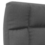 vidaXL Scaun pliabil de podea, gri închis, textil vidaXL Scaun pliabil de podea, gri închis, textil