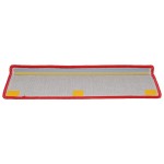 vidaXL Covorașe scară 20 buc 65x21x4 cm roșu