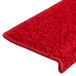 vidaXL Covorașe scară 20 buc 65x21x4 cm roșu