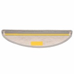 vidaXL Covorașe scară autoadezive aspect sisal 30 buc Platina