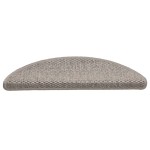 vidaXL Covorașe scări autoadezive 30 buc argintiu 56x17x3 aspect sisal