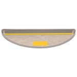 vidaXL Covorașe scări autoadezive 30 buc argintiu 56x17x3 aspect sisal