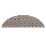 vidaXL Covorașe scări autoadezive 30 buc argintiu 56x17x3 aspect sisal