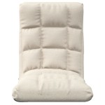 vidaXL Scaun de podea pliabil, crem, material textil vidaXL Scaun de podea pliabil, crem, material textil