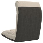 vidaXL Scaun de podea pliabil, crem, material textil vidaXL Scaun de podea pliabil, crem, material textil