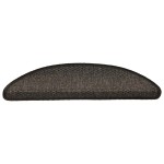 vidaXL Covorașe scări autoadezive 30 buc antracit 56x17x3 aspect sisal