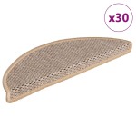 vidaXL Covorașe de scară autoadezive aspect sisal 30 buc. Bej deschis vidaXL Covorașe de scară autoadezive aspect sisal 30 buc. Bej deschis
