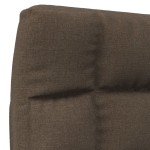 vidaXL Scaun de podea pliabil, maro, material textil vidaXL Scaun de podea pliabil, maro, material textil