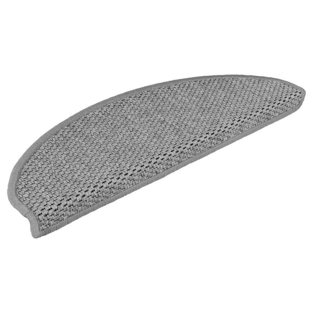 vidaXL Covorașe autoadezive scări, 30 buc., argintiu, 65x21x4cm, sisal