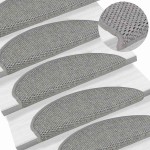 vidaXL Covorașe autoadezive scări, 30 buc., argintiu, 65x21x4cm, sisal vidaXL Covorașe autoadezive scări, 30 buc., argintiu, 65x21x4cm, sisal