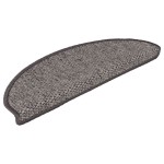 vidaXL Covorașe scară autoadezive aspect sisal 30 buc. maro bej