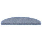 vidaXL Covorașe scări autoadezive, 30 buc. albastru 65x21x4 cm, sisal
